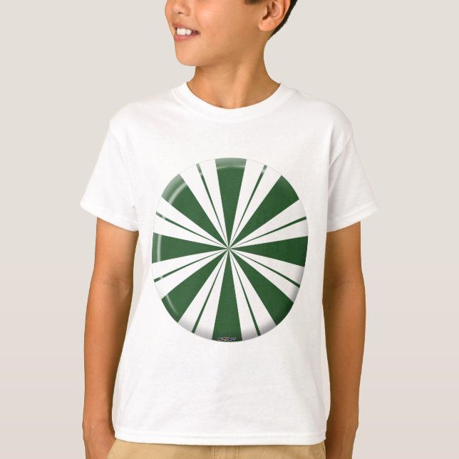 Camiseta Kandy de Stripe de Spearmint (Frente)