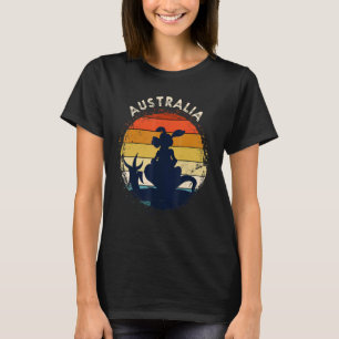 Camiseta Kangaroo Austrália Animal Aussie Retro Austrália