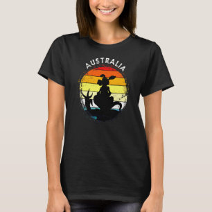 Camiseta Kangaroo Austrália Animal Aussie Retro Austrália