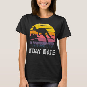Camiseta Kangaroo Austrália G Day Mate Austrália Símbolo Wo