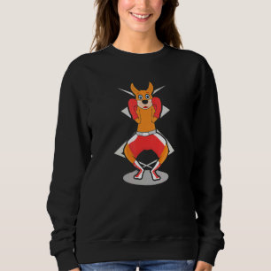 Camiseta Kangaroo australiano Boxer Luvas Boxer Coach Figh
