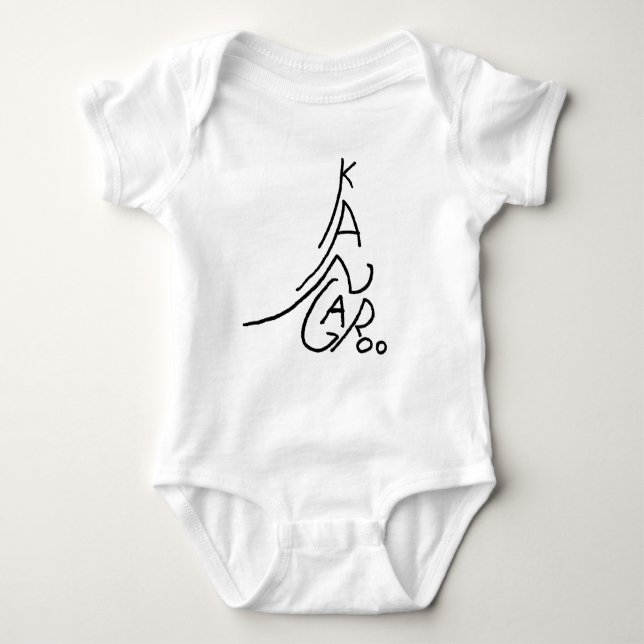 Camiseta Kangaroo Baby Blue Onsie (Frente)
