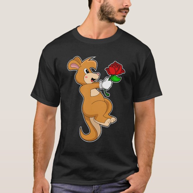 Camiseta Kangaroo com Flor (Frente)