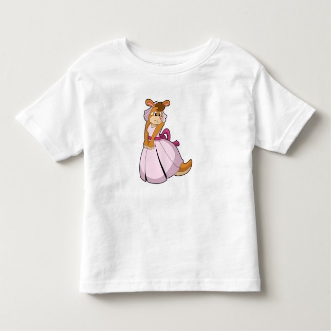 Camiseta Kangaroo como noiva com vestido de noiva (Frente)