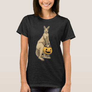 Camiseta Kangaroo Halloween Pumpkin