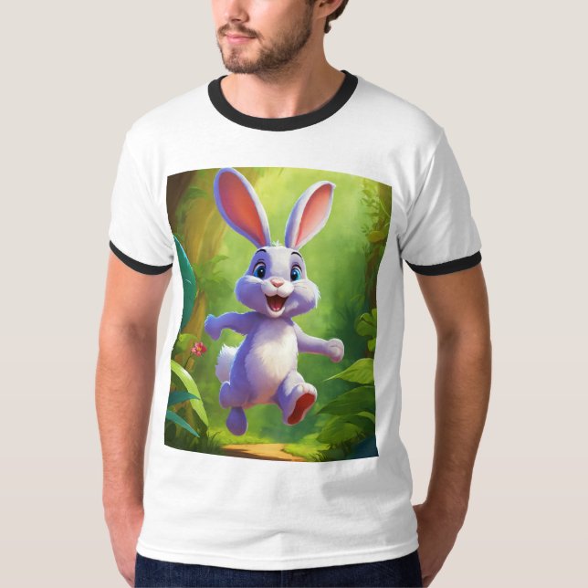 Camiseta Kangaroo Joyride: O canguru jogador pulando (Frente)