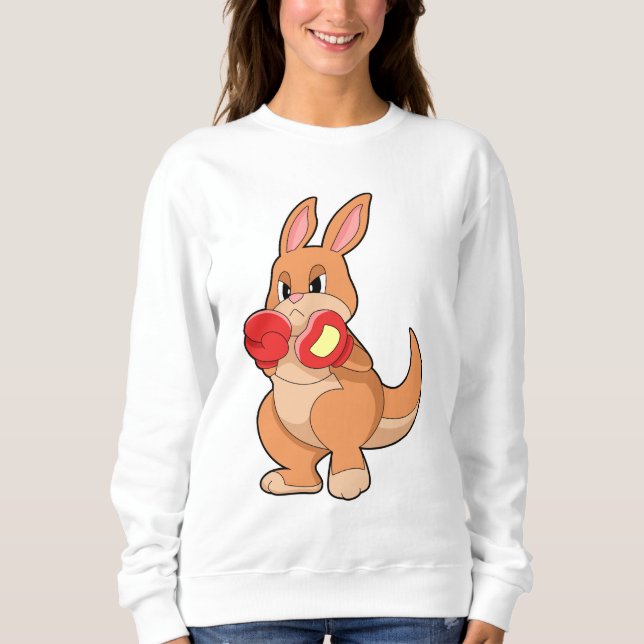 Camiseta Kangaroo no boxe com luvas in a box (Frente)