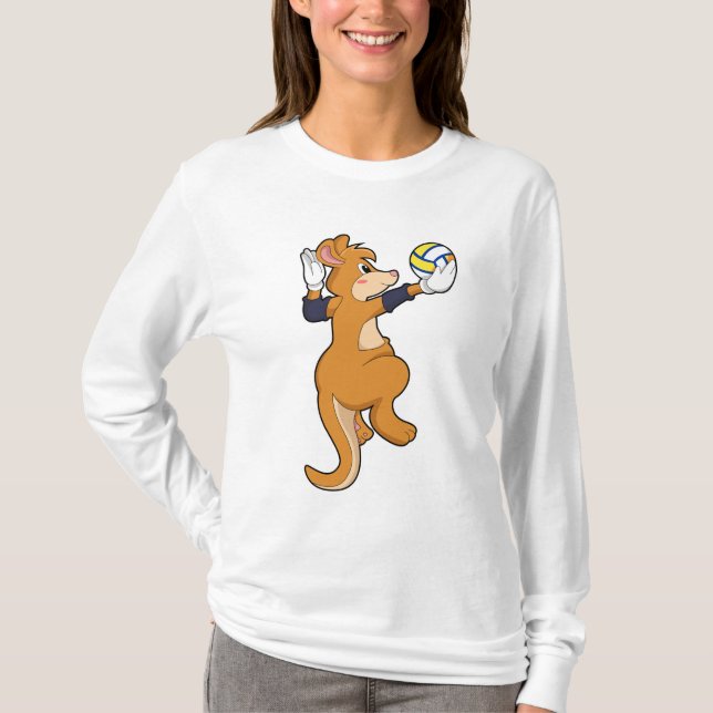 Camiseta Kangaroo nos Esportes de Voleibol (Frente)