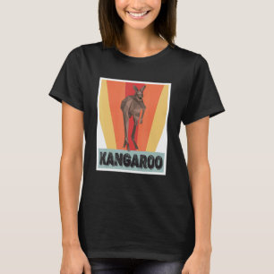 Camiseta Kangaroo Retro Outback Austrália Marsupiais Kangar
