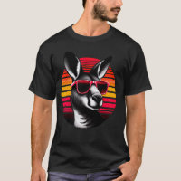 Kangaroo Retro Vintage Protetores Animais Sunset Ó