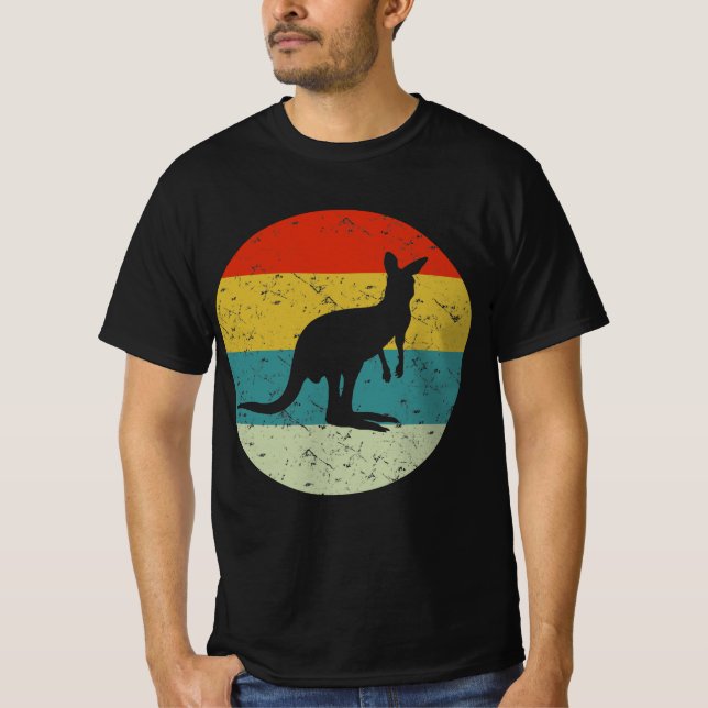 Camiseta kangaroo retro vintage silhouette 70s (Frente)