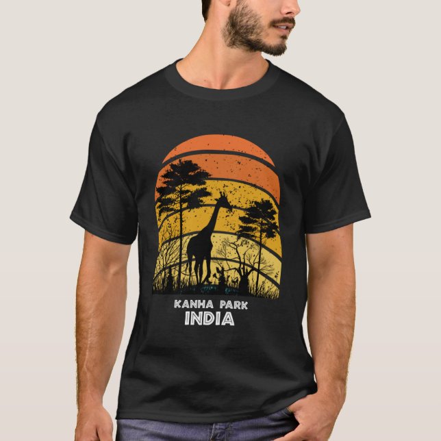 Camiseta Kanha Park, Reserv do Parque Nacional do Safari na (Frente)