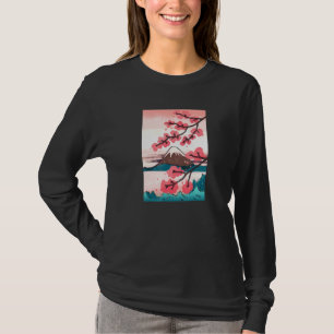 Camiseta Kanji Cherry Blossom Tokio Japão Natureza J