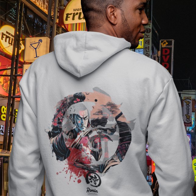 Camiseta Kanji Samurai Ronin Hoodie (Criador carregado)