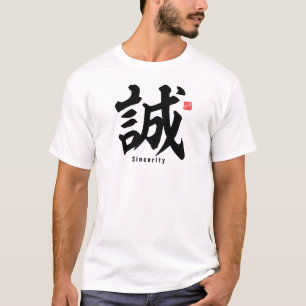 Camiseta Kanji - Sinceridade -