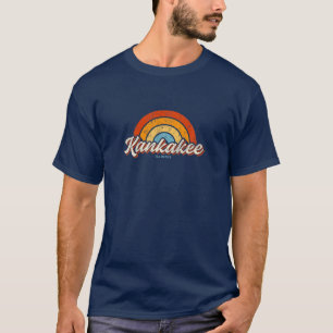 Camiseta Kankakee Illinois IL Vintage Rainbow Retro 70S
