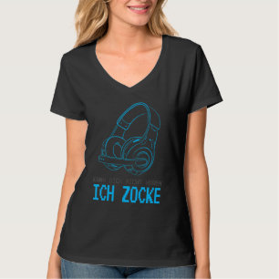 Camiseta Kann Dich Nicht Hören Ich Zcke Gamer Headset Sayin
