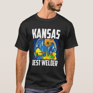 Camiseta Kansas Best Welder Ironworker Ironsmith Soldagem E