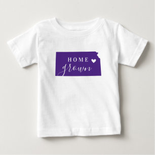 Camiseta Kansas Caseiro Roxo e Branco