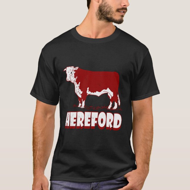 Camiseta Kansas Cattle Beef Herd Hereford Cow (Frente)
