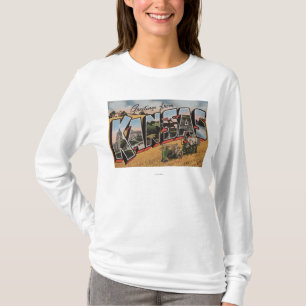 Camiseta Kansas (cena do fiador do trator & do feno)
