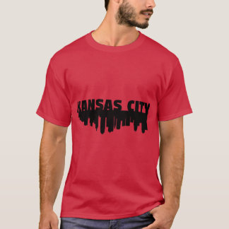 Camiseta Kansas City e Skyline White de Grande Tamanho