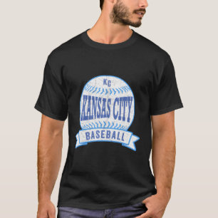Camiseta Kansas City Kc Baseball Kc Blue Throback