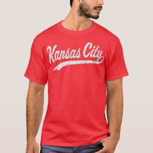 Camiseta Kansas City KC Vintage Baseball Script
