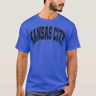 Camiseta Kansas City Missouri Varsity Style Cinzas de texto
