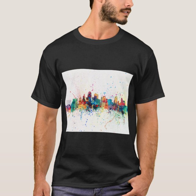 Camiseta Kansas City Skyline 10 (Frente)