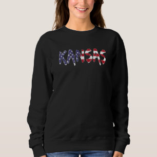 Camiseta Kansas Estados Unidos América EUA Bandeira EUA Ban