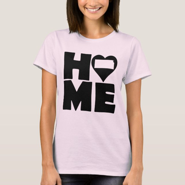 Camiseta Kansas Home Heart State Tees (Frente)