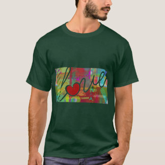 Camiseta Kansas KS Love A Colorful Watercolor State Map Sil