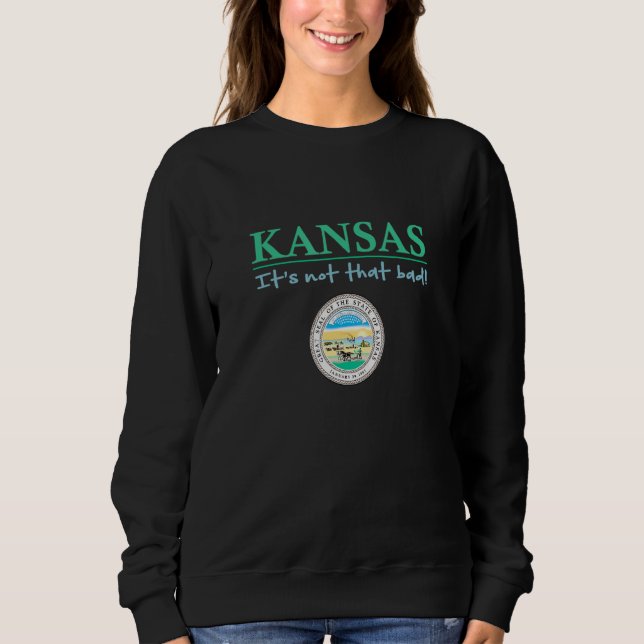 Camiseta Kansas State Seal  Kansas Humor  Kansas It's Not S (Frente)