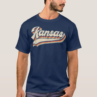 Camiseta Kansas State Vintage Retro Gift Men Mulheres Pai M