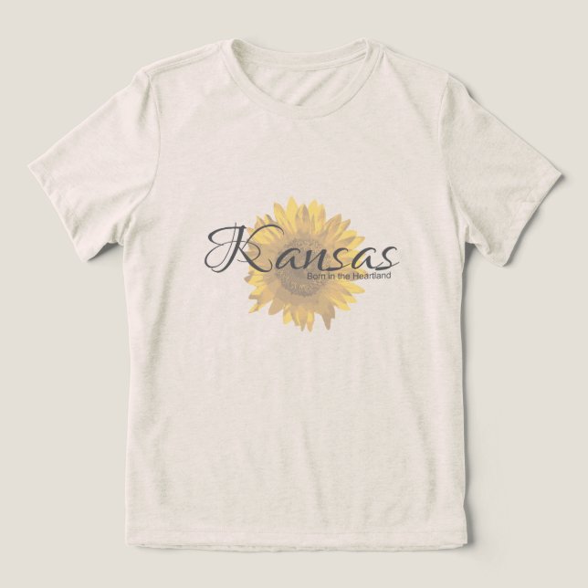 Camiseta Kansas Sunflower (Design frontal)