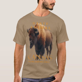 Camiseta Kansas Territory Animal Bison Americanus