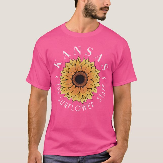 Camiseta Kansashe Sunflower State America USA Kansasian fun (Frente)