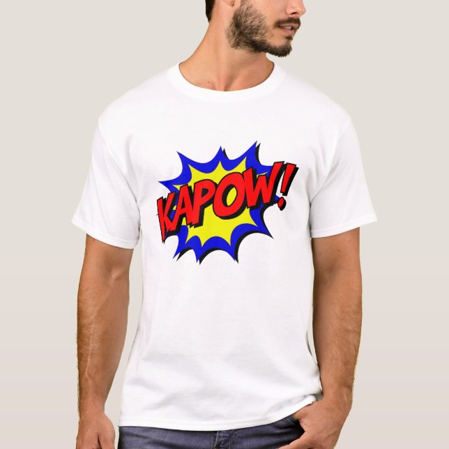 Camiseta Kapow da revista em quadrinhos! (Frente)