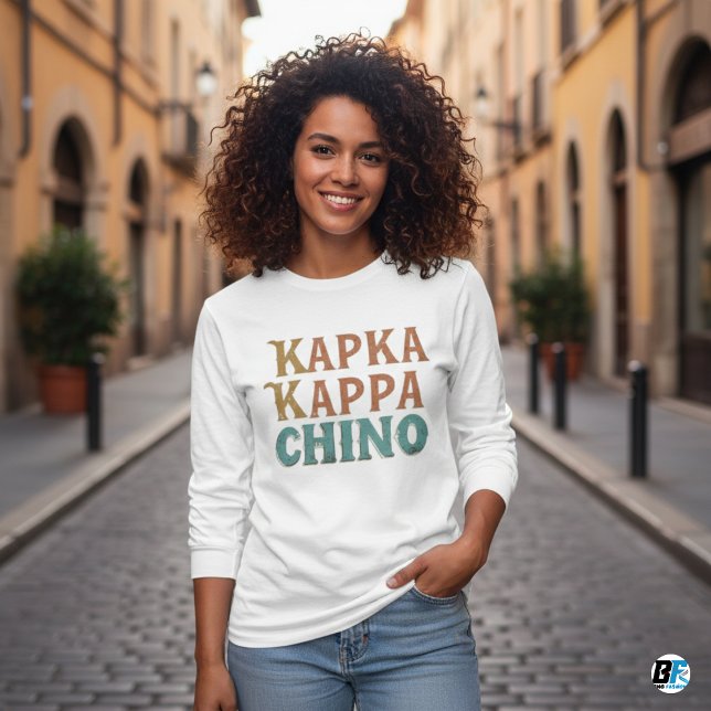 Camiseta Kappa Chino Funny Café Lover T-Shirt (Criador carregado)