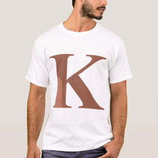 Camiseta Kappa - Letra grega castanha K