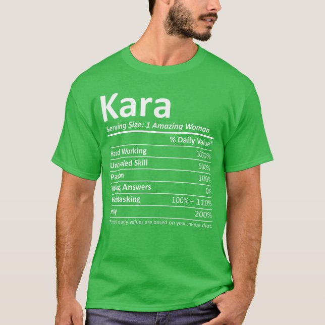 Camiseta KARA Nutrition Personalized Name Funny Christmas G (Frente)