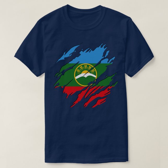 Camiseta Karachay Cherkessia Sempre (Frente do Design)