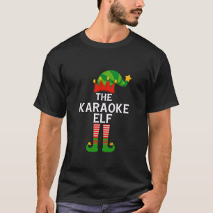 Camiseta Karaoke Elf Matching Family Group Christmas S