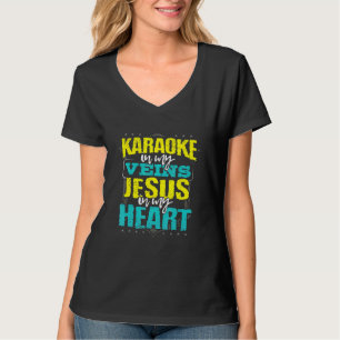 Camiseta Karaokê em Minhas Veias Jesus no Meu Coração Si Cr