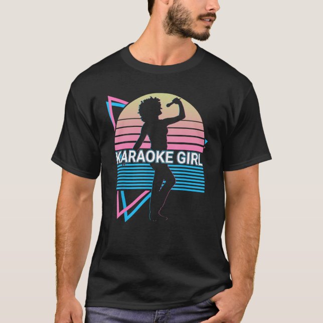Camiseta Karaoke Girl Karaoke Girl Singers Retro (Frente)