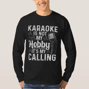 Camiseta Karaokê Não é Meu Hobby É Minha Vocação Karaoke