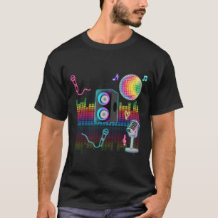 Camiseta Karaokê Neon Cantando Música Festa