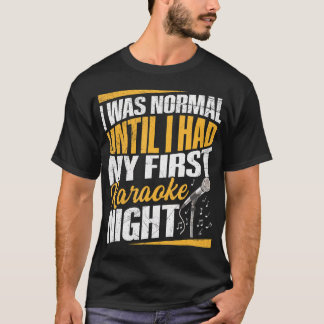 Camiseta Karaoke Night Quote para um cantor Karaoke