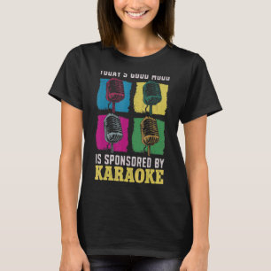 Camiseta Karaoke Singer 80 Retro O bom humor de hoje é apli